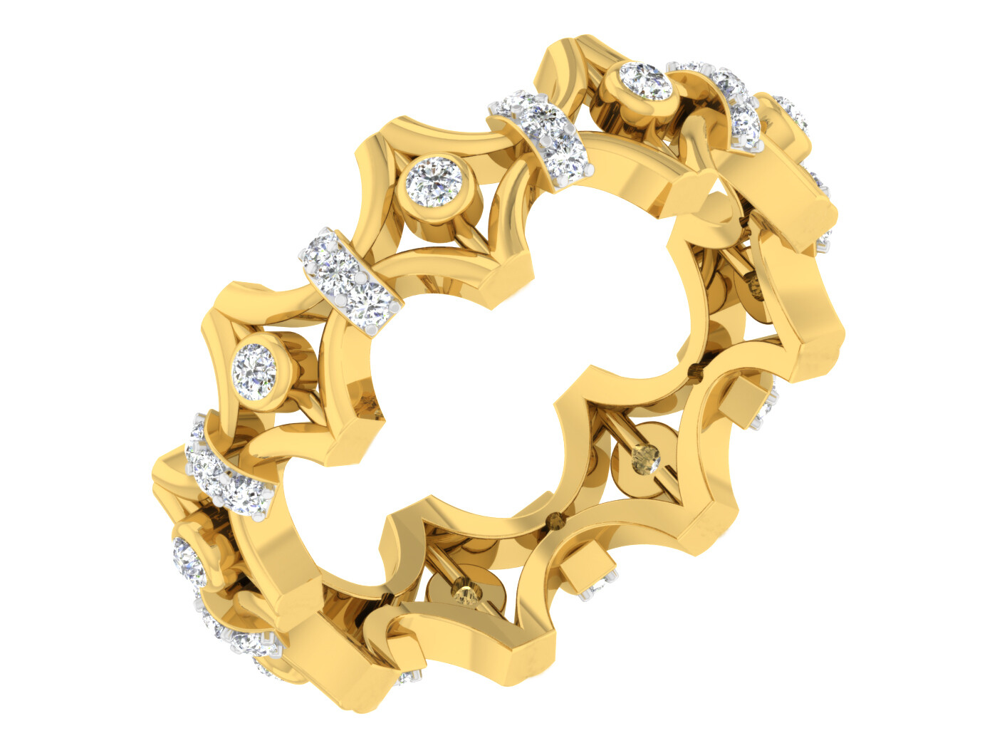 3D CAD jewelry model diamond engagement ring