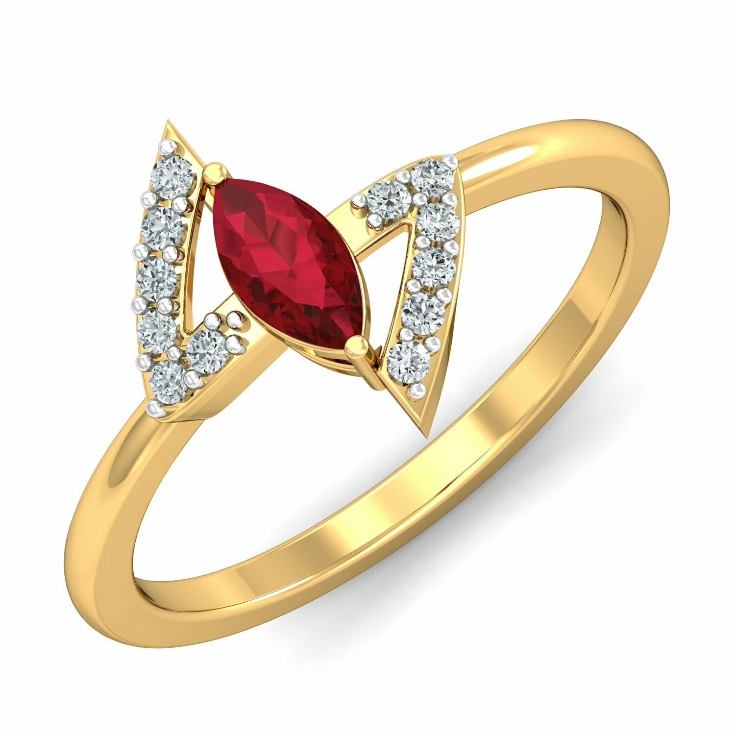 3D CAD jewelry model diamond engagement ring