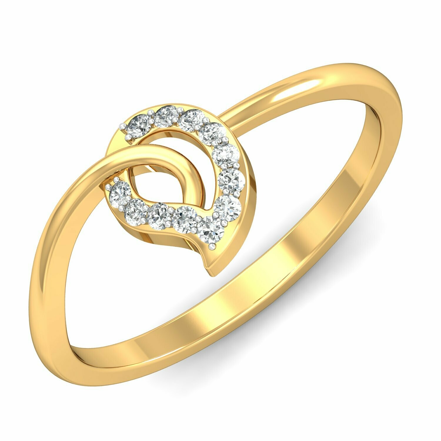 3D CAD jewelry model diamond engagement ring
