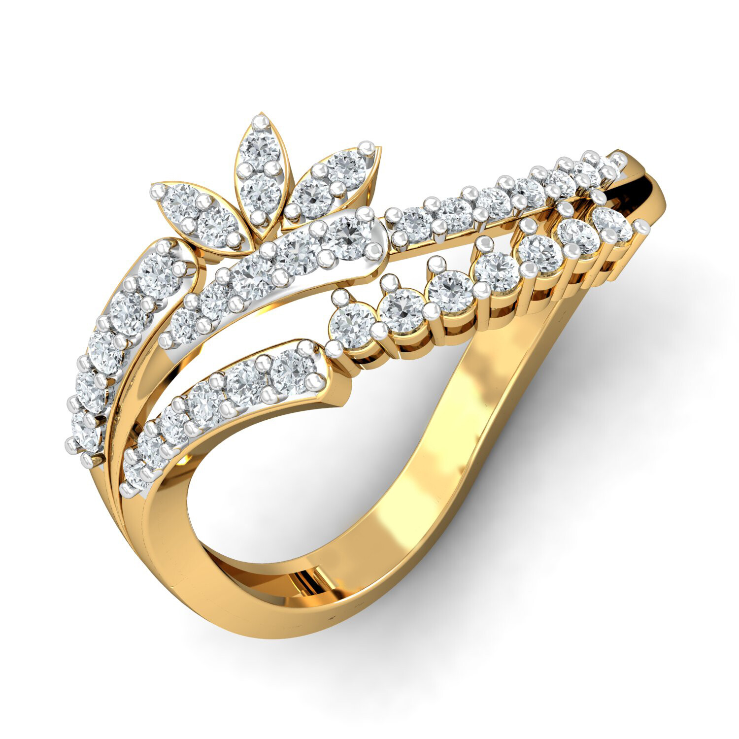 3D CAD jewelry model diamond engagement ring