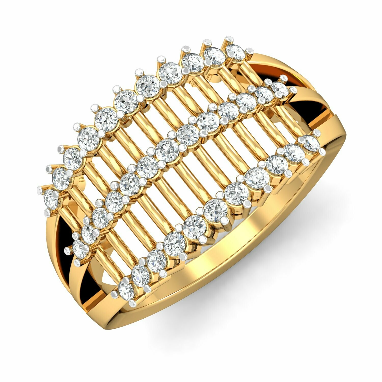 3D CAD jewelry model diamond engagement ring