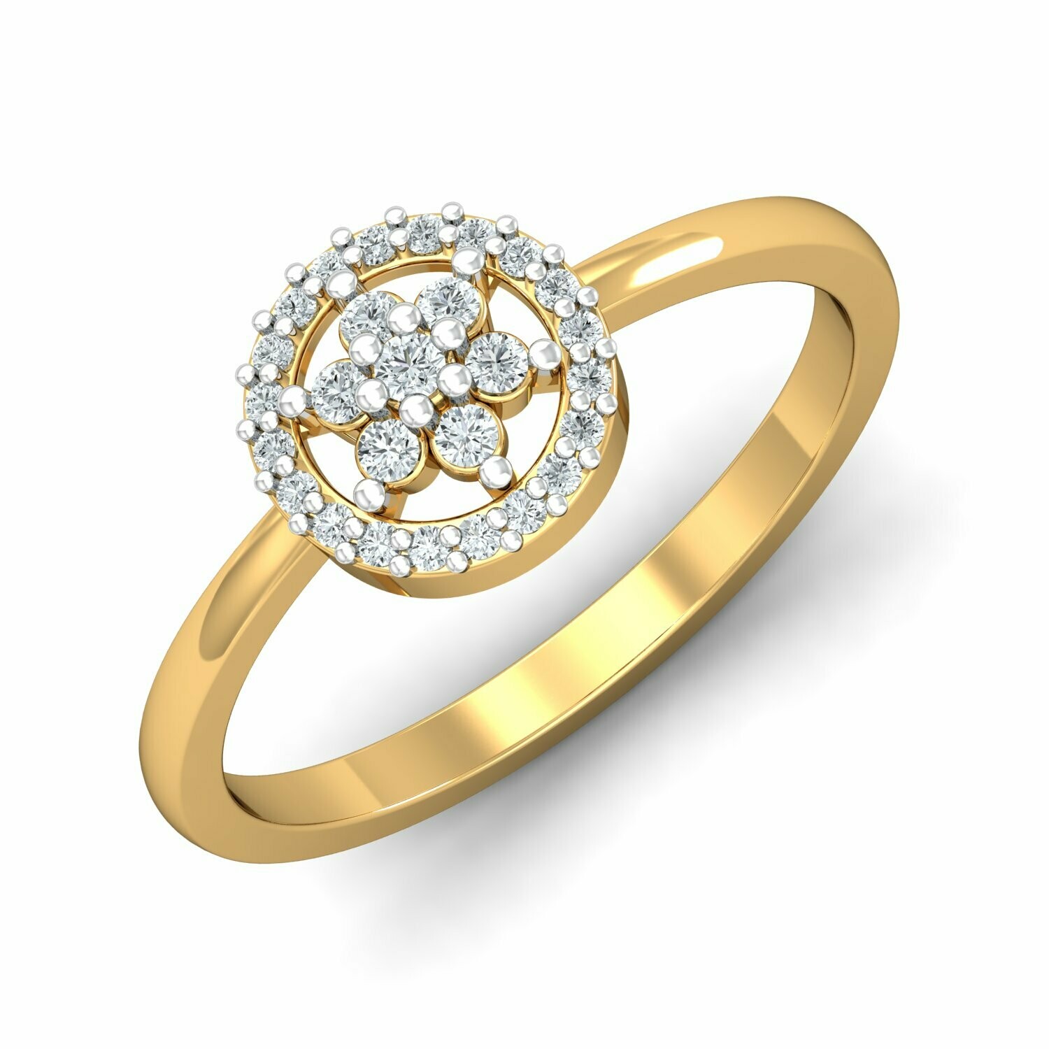 3D CAD jewelry model diamond engagement ring