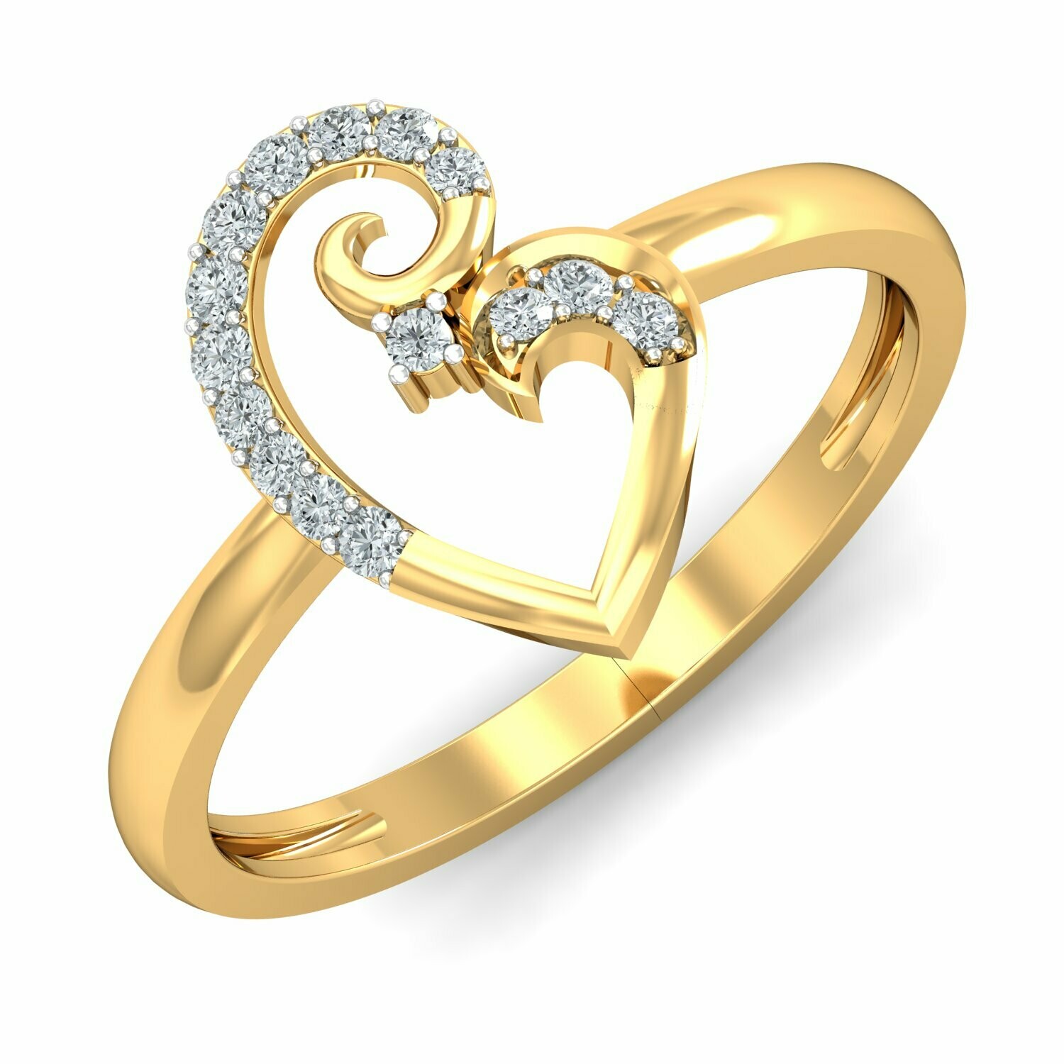 3D CAD jewelry model diamond engagement ring