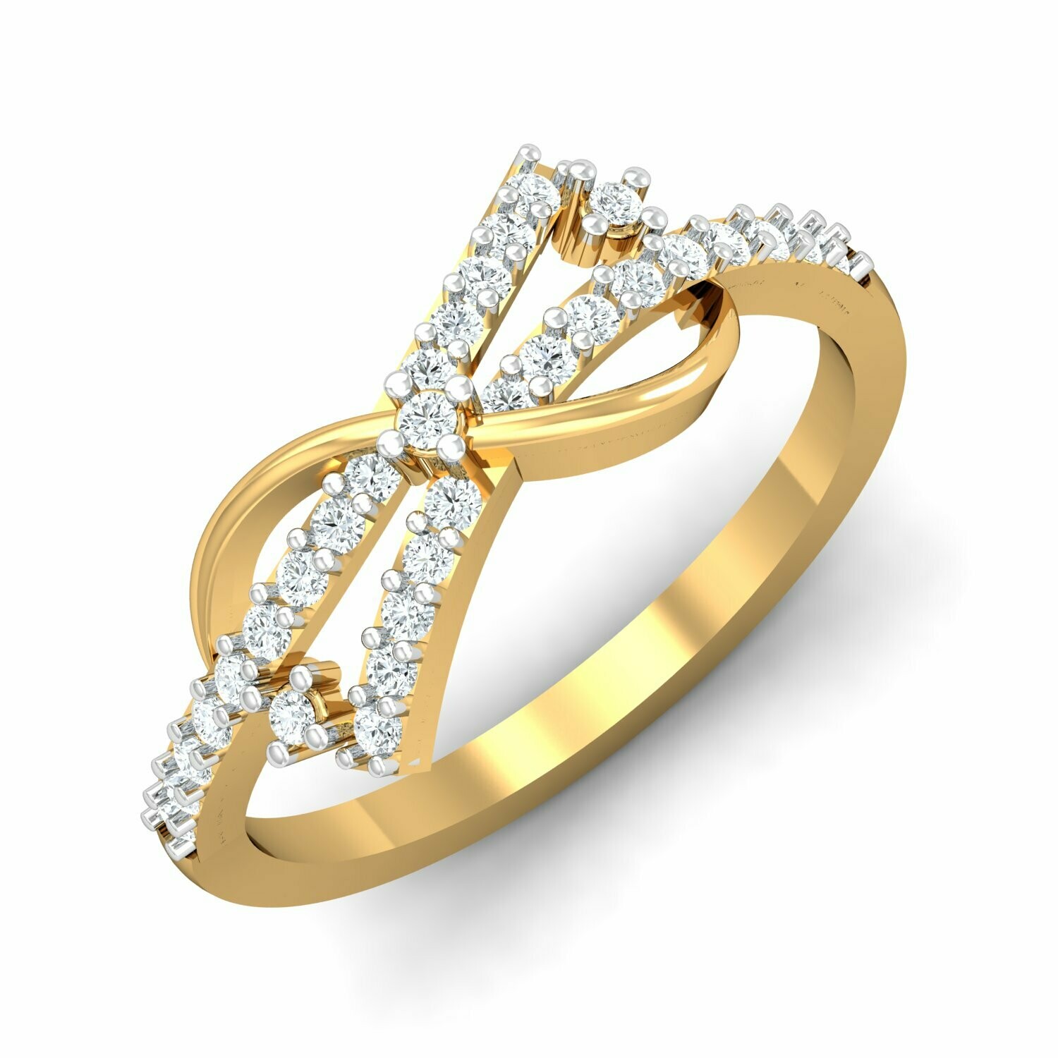3D CAD jewelry model diamond engagement ring