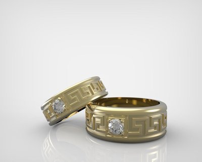 3D Model of Diamond Wedding Ring