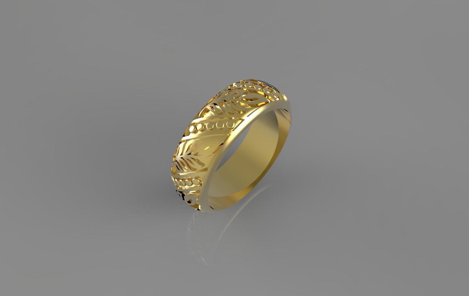 3D CAD Model of Wedding Ring