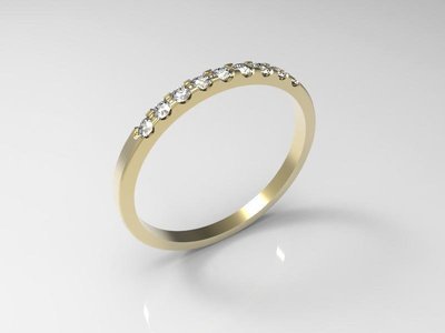 CAD jewelry model of the ring (size 8 US)