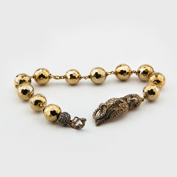 Bracelet in gold plated silver