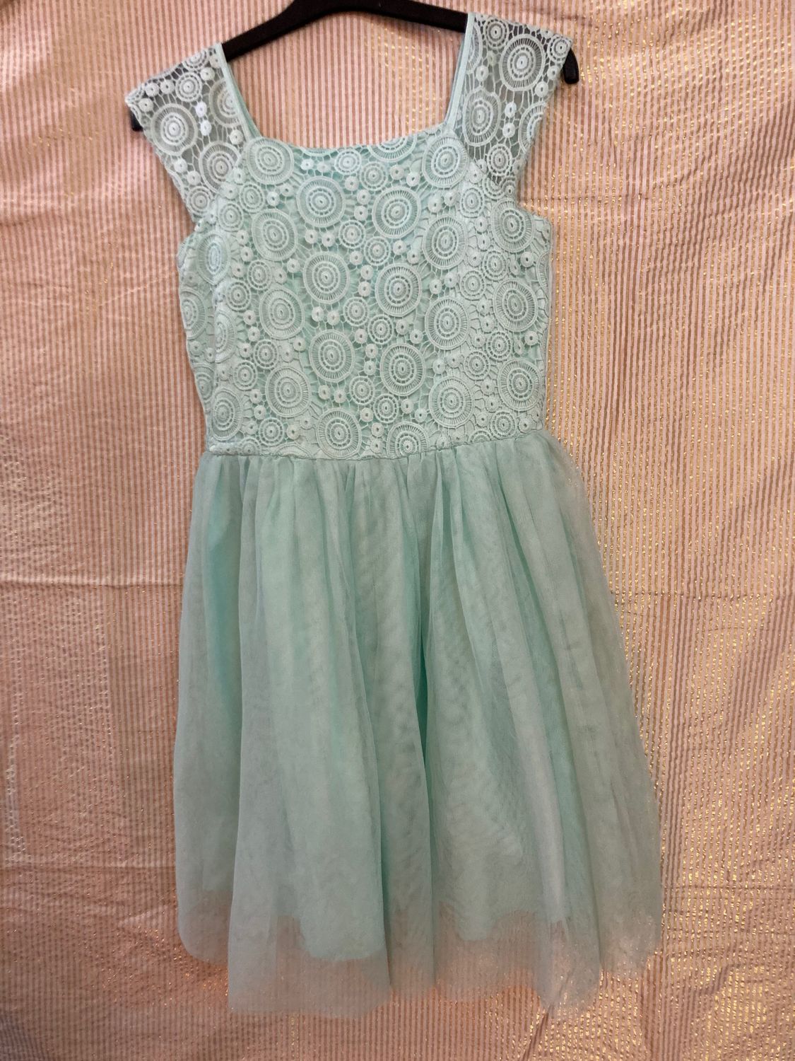 Miętowa sukienka