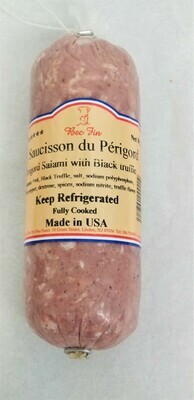 Saucisson du Périgord - Pork cooked sausage with Black Truffles - 16 oz.
