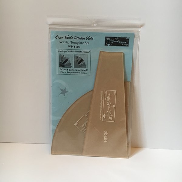 Seven Blade Dresden Plate Template Set by Wing and a Prayer Design