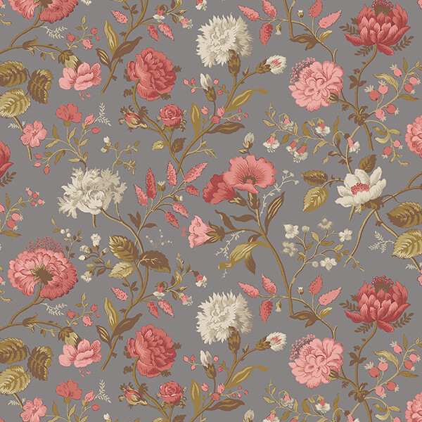 Impromptu Mix - Gray Medium Floral