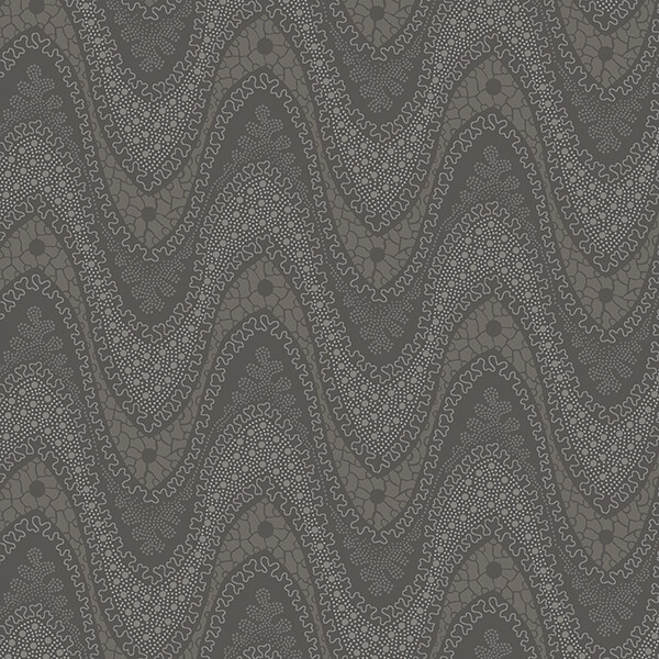 Impromptu Mix - Gray Wave Print
