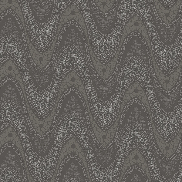 Impromptu Mix - Gray Wave Print