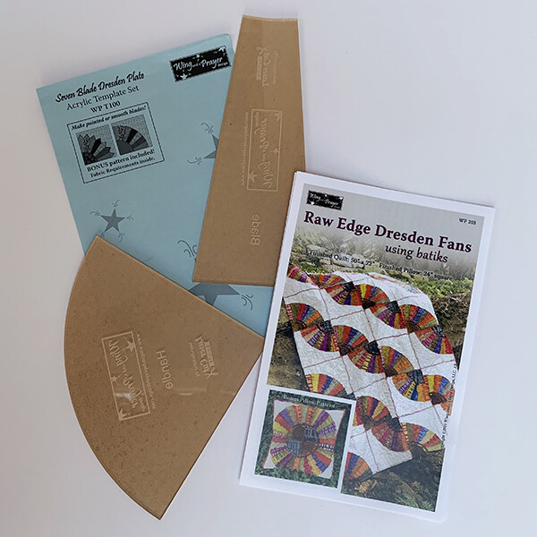 Raw Edge Dresden Fans & Template Bundle