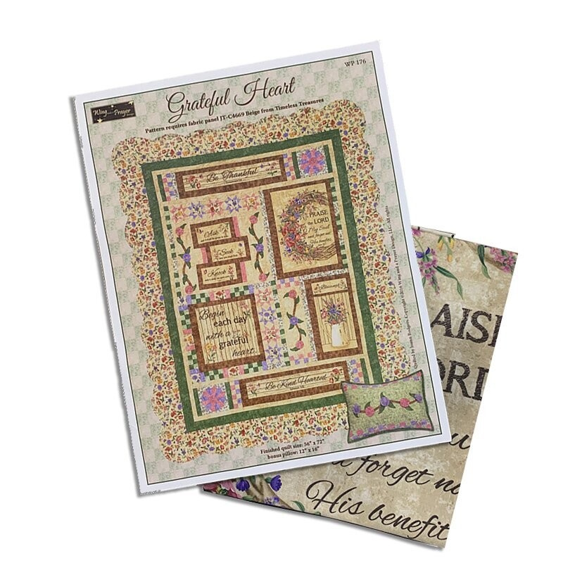 Grateful Heart Pattern + Panel