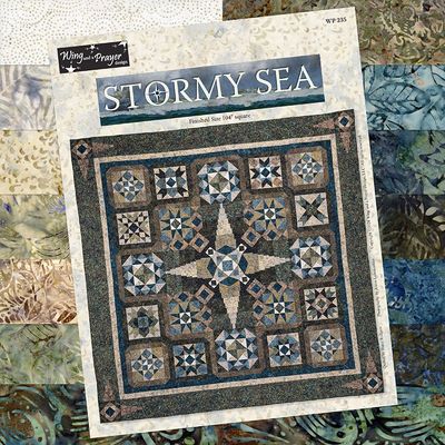 Stormy Sea Kit (includes fabric for top & binding plus pattern)