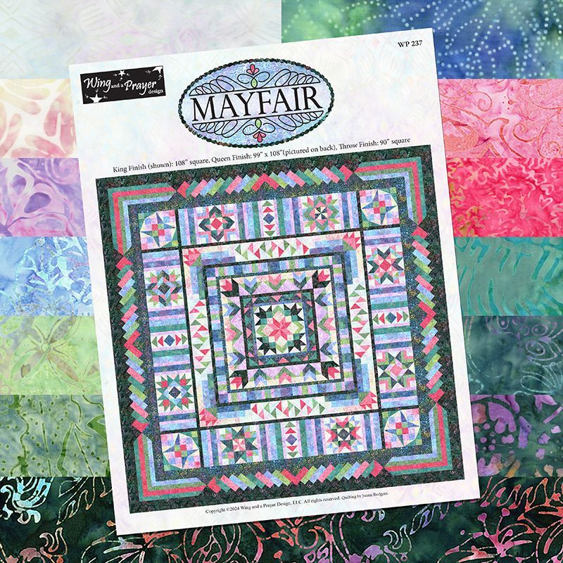 Mayfair Quilt Kit (includes fabric for top & binding plus pattern)