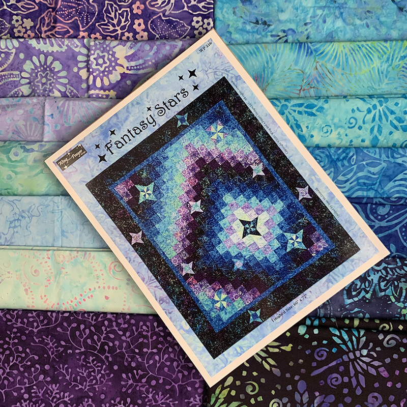 Fantasy Stars Kit (includes fabric for top & binding plus pattern) Fantasy Stars Kit (includes fabric for top & binding plus pattern)
