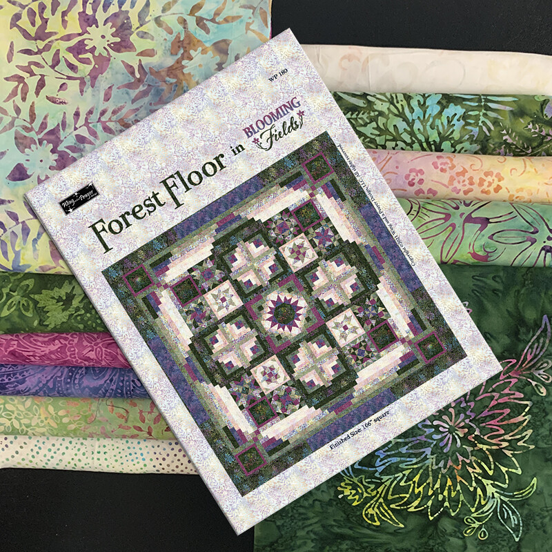 Forest Floor Kit featuring Blooming Fields (includes fabric for top & binding plus pattern)