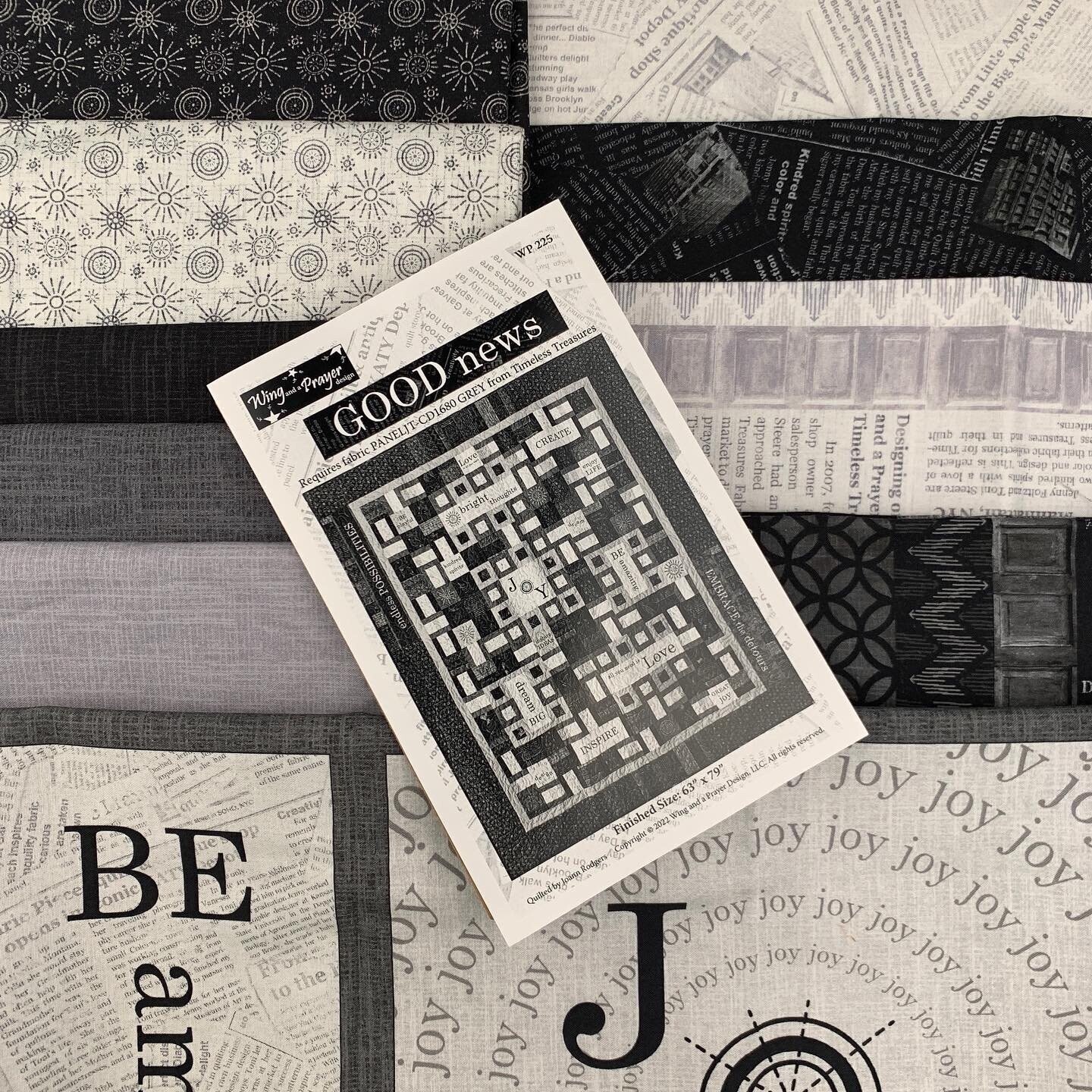 Good News Kit (includes fabric for top & binding plus pattern)