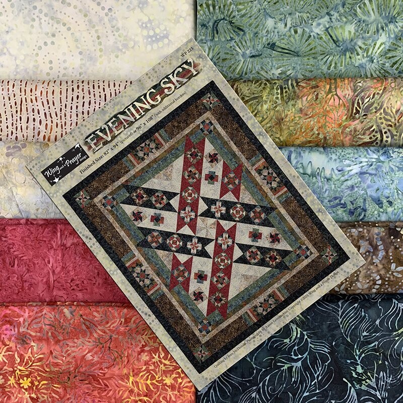 Evening Sky Quilt Kit (includes fabric for top & binding plus pattern)