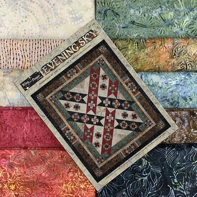 Evening Sky Quilt Kit (includes fabric for top & binding plus pattern)