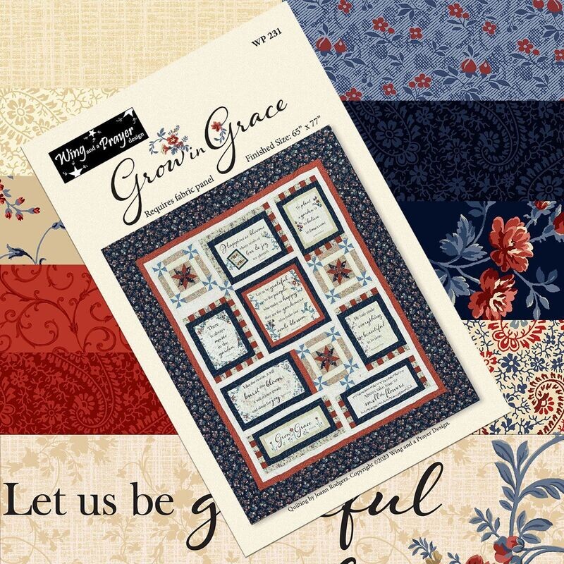 Grow in Grace Kit (includes fabric for top & binding plus pattern)