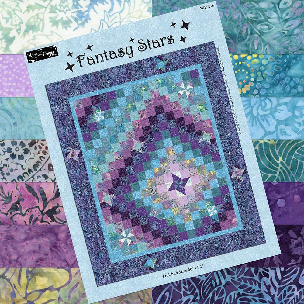 Fantasy Stars Paradise (includes fabric for top & binding plus pattern)