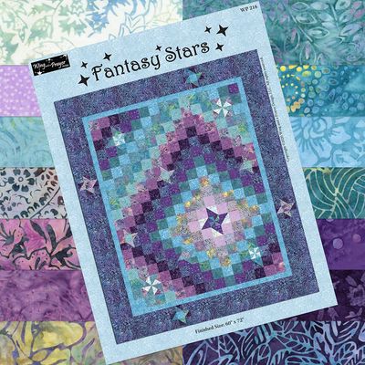 Fantasy Stars Paradise (includes fabric for top & binding plus pattern)