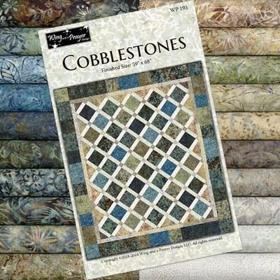 Cobblestones Quilt Kit (includes fabric for top & binding plus pattern)