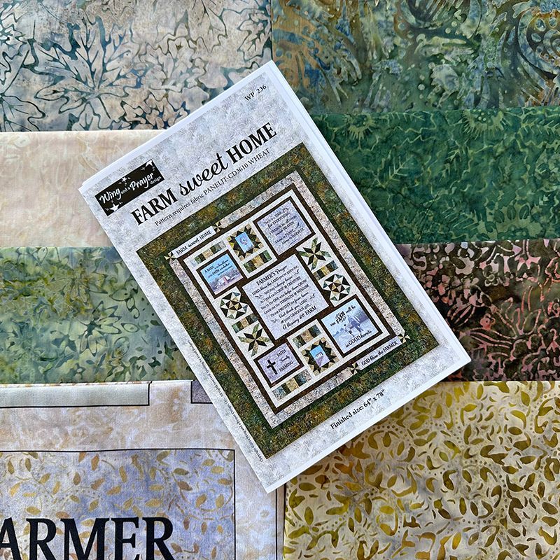 Farm Sweet Home Kit (includes fabric for top & binding plus pattern)