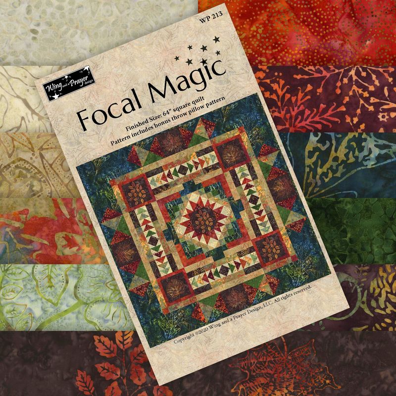 Focal Magic Kit (includes fabric for top & binding plus pattern)