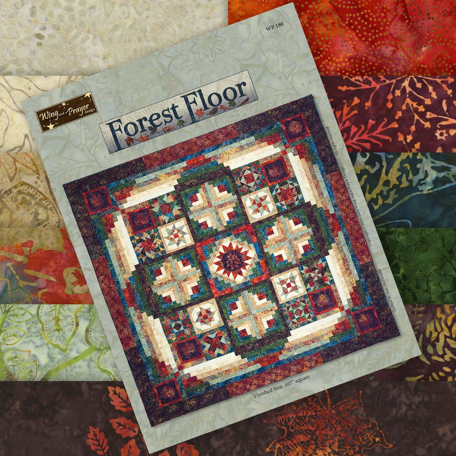 Forest Floor Kit (includes fabric for top & binding plus pattern) Forest Floor Kit (includes fabric for top & binding plus pattern)