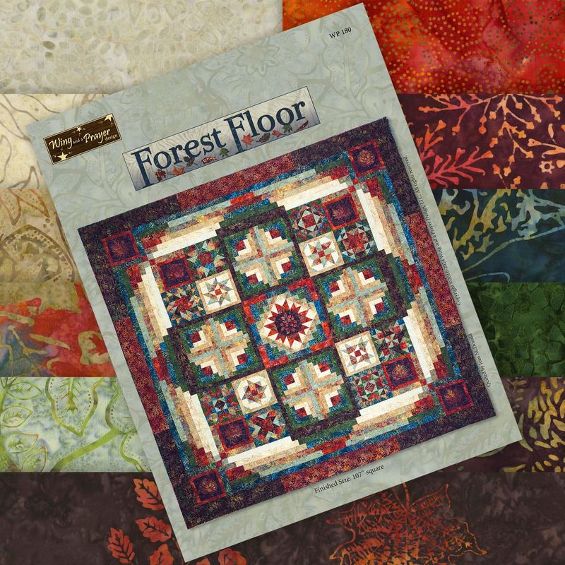 Forest Floor Kit (includes fabric for top & binding plus pattern)