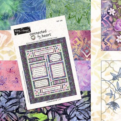 Connected by Heart Kit (includes fabric for top & binding plus pattern) Connected by Heart Kit (includes fabric for top & binding plus pattern)