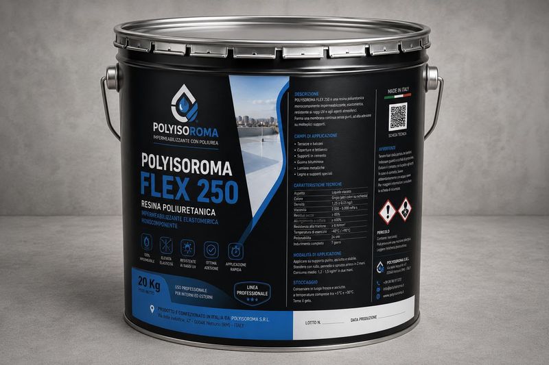 Polyisoroma - Impermeabilizzante con Poliurea Flex 250