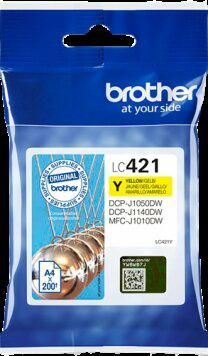 Brother Tusz LC421Y Yellow 200str Yellow 200str