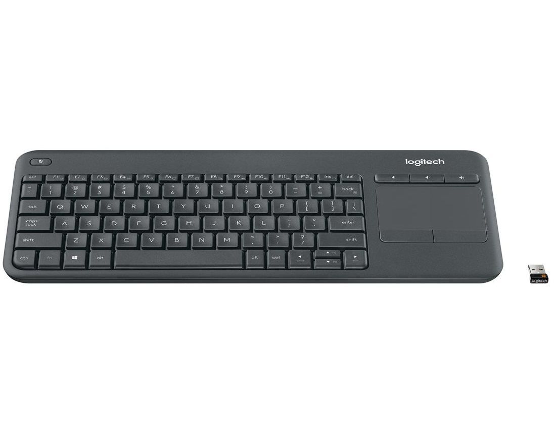 Logitech Klawiatura K400 Plus czarna Bezprzewodowa