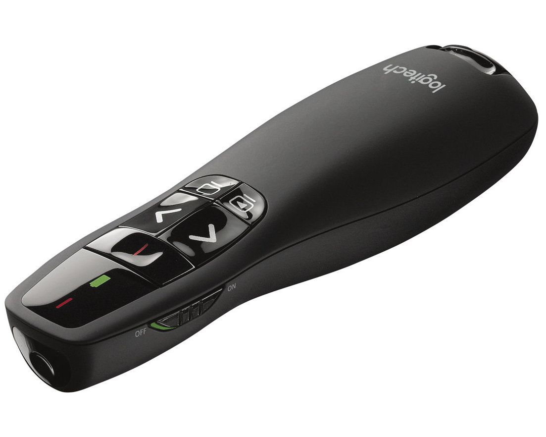 Logitech Presenter wskaźnik laser. R400 Pilot do prezentacji - RF
