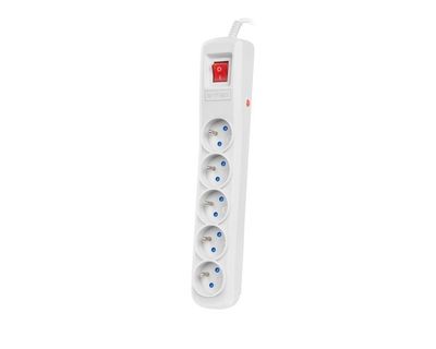 ARMAC LISTWA ZASILAJĄCA R5 3M SZARA 5X 230V PL 10A przeciwprzepięciowa