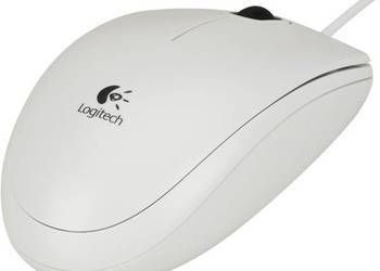 Logitech Mysz B100 optyczna biała, OEM Przewodowa, USB opakowanie szare pudełko