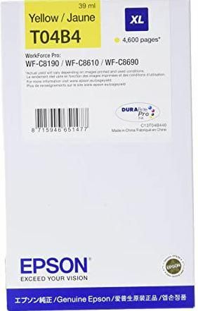 Epson Tusz T04B4 XL Stylus Yellow 4,6K 4600stron