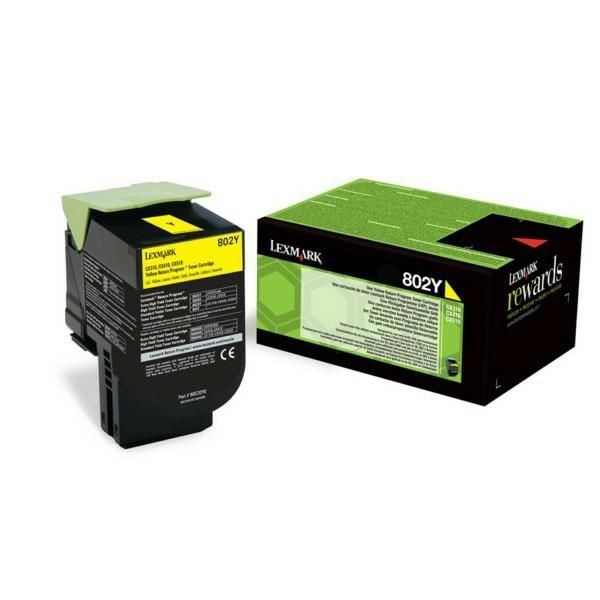 Lexmark Toner 802Y 80C20Y0 Yellow 1K CX310dn, CX310n, CX410de, CX410de DSV EG