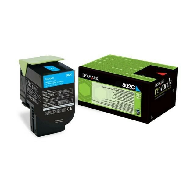 Lexmark Toner 802C 80C20C0 Cyan 1K CX310dn, CX310n, CX410de, CX410de DSV EG