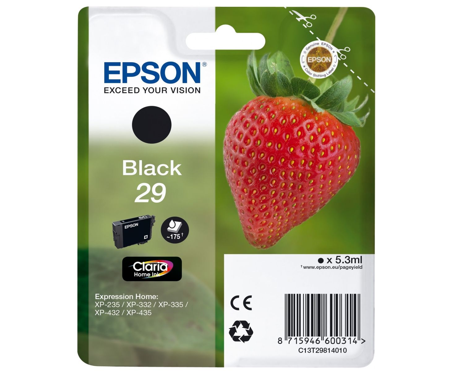 Epson Tusz T2981 Black T29 5,3ml