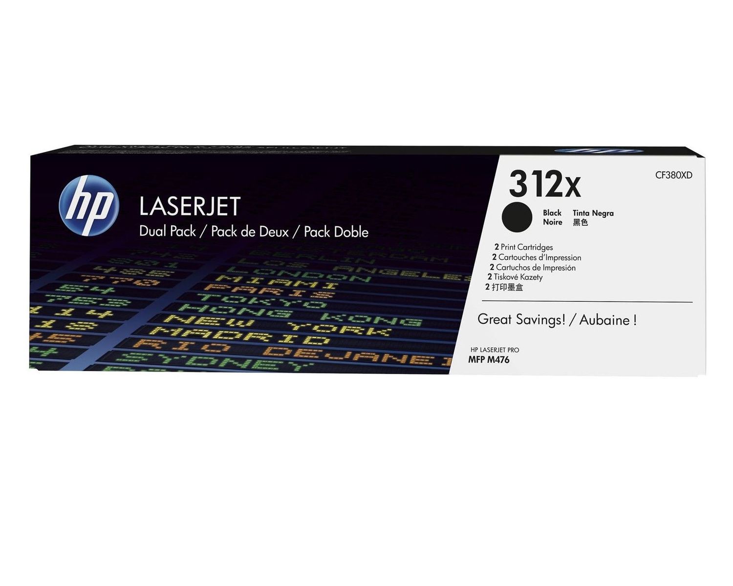 HP Toner nr 312XD CF380XD Black  2pack 4,4K
