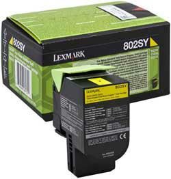 Lexmark Toner 80C2SY0 Yellow 2K CX310dn, CX310n, CX410de, CX410de DSV EG