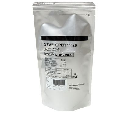 Ricoh Developer T28 B1219645 Black B1219640  345g