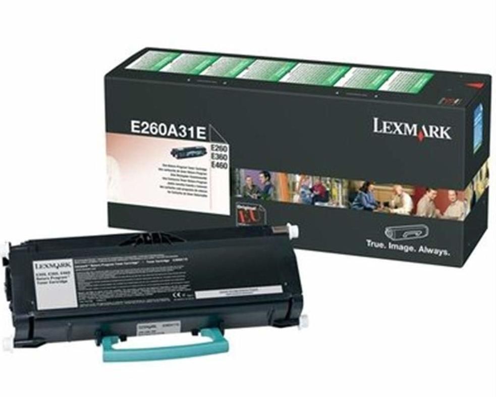 Lexmark Toner E260A31E Black 3,5K E260, E360, E460, E462
